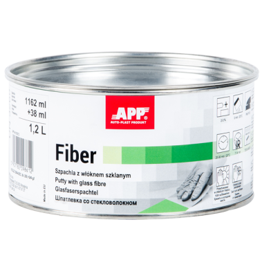 Шпаклівка зі скловолокном APP Fiber 1,2л в комплекті з затверджувачем (010212)