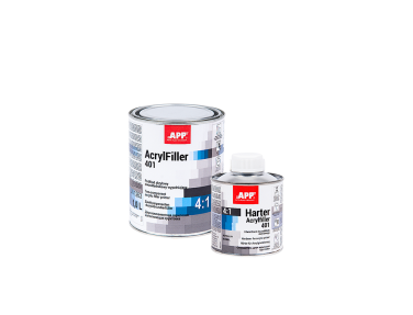 Грунт акриловий сірий APP 401 Acryfiller 1л + 0,25л затверджувачу (020416)