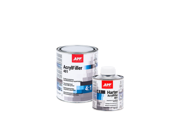 Грунт акриловий сірий APP 401 Acryfiller 1л + 0,25л затверджувачу (020416)