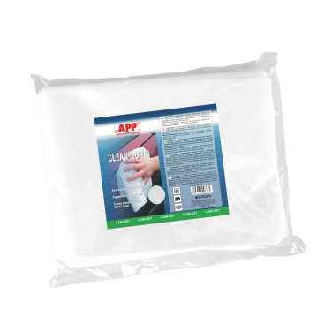 Серветка полірувальна безпилова біла APP Clean Soft 40*30см (1шт)  (090421)