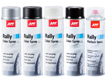 Лак акриловий аерозольний прозорий APP Rally Color Spray 600мл (210115)