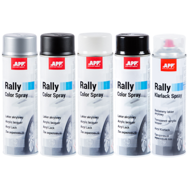 Лак акриловий аерозольний прозорий APP Rally Color Spray 600мл (210115)