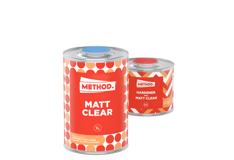 Лак акриловий матовий Method Matt Clear 2:1 1л в комплекті з затверджувачем 0,5л (9112+9113)