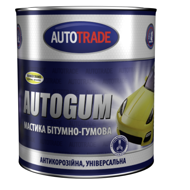 Мастика гумово-бітумна Autogum Автотрейд 2,5кг