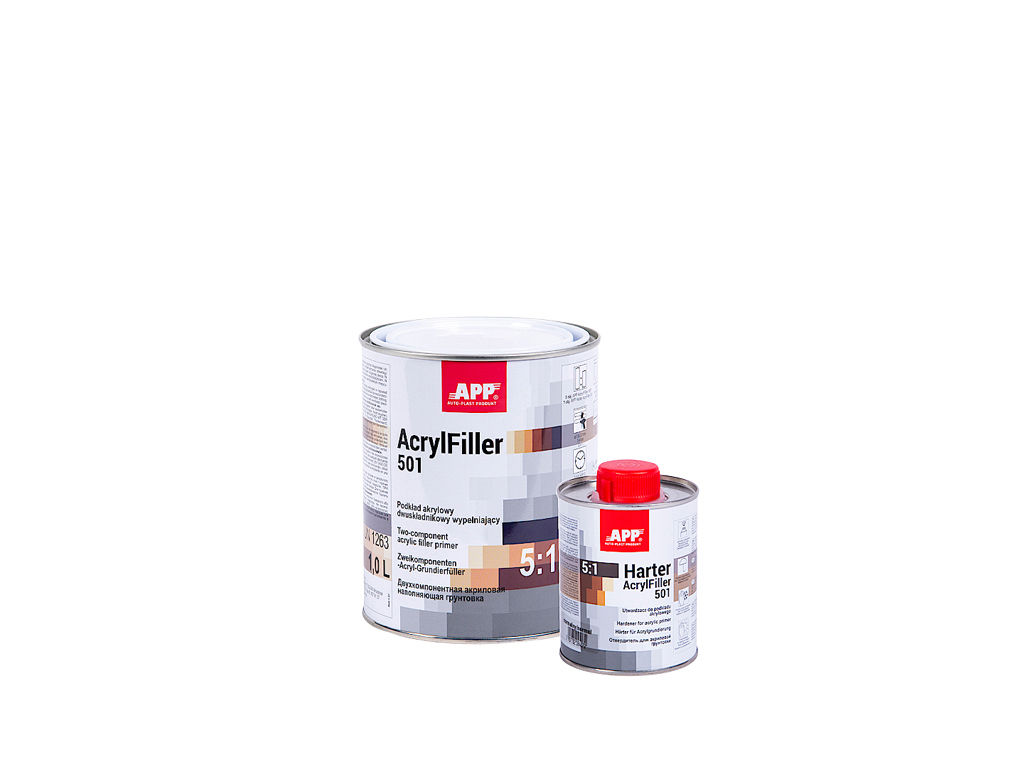 Грунт акриловий 2К APP HS Acryfiller 5:1 сірий 1,0л+0,2л затверджувачу (020408)
