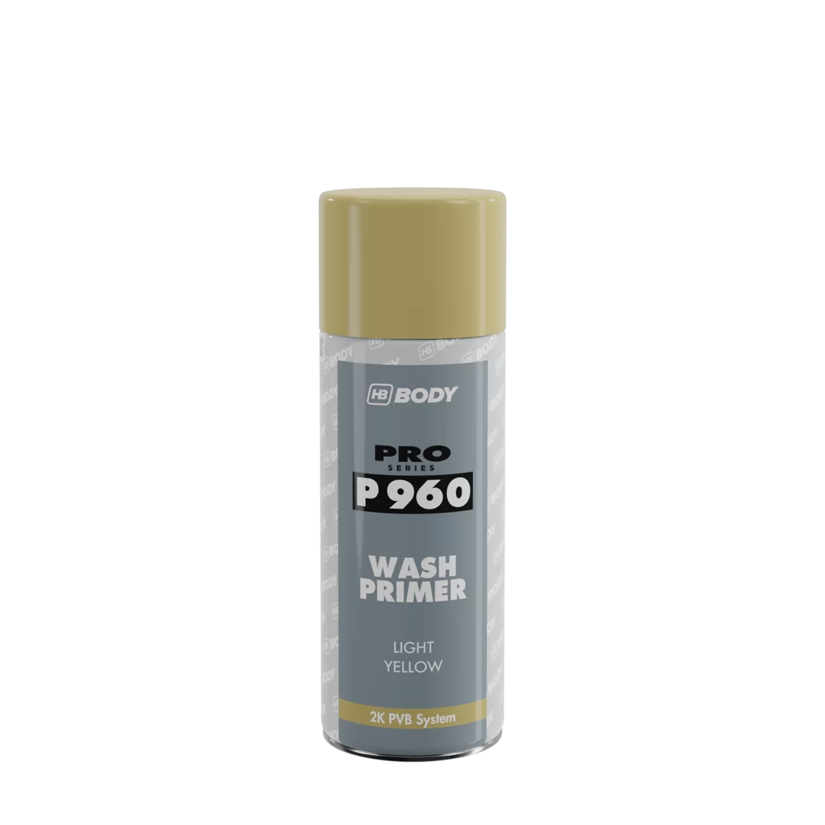 Аерозольний грунт кислотний Body 960 Wash Primer жовто-зелений 400мл