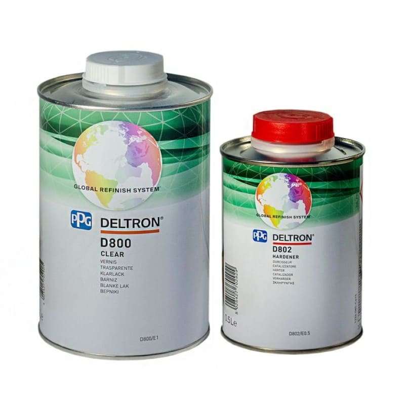 Лак акриловий PPG LS/MS D800 1л+ D802 прозорий 0,5л