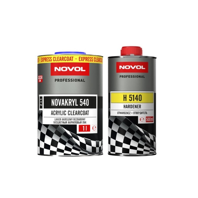Безбарвний акриловий лак  Novol Novakryl 540 (2+1) 1,0л + 0,5 л затверджувачу H5140