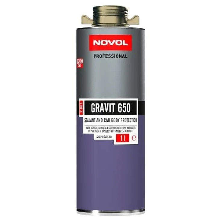 Герметик +антигравій Novol Gravit 650 2в1 Бежевий 1,0л