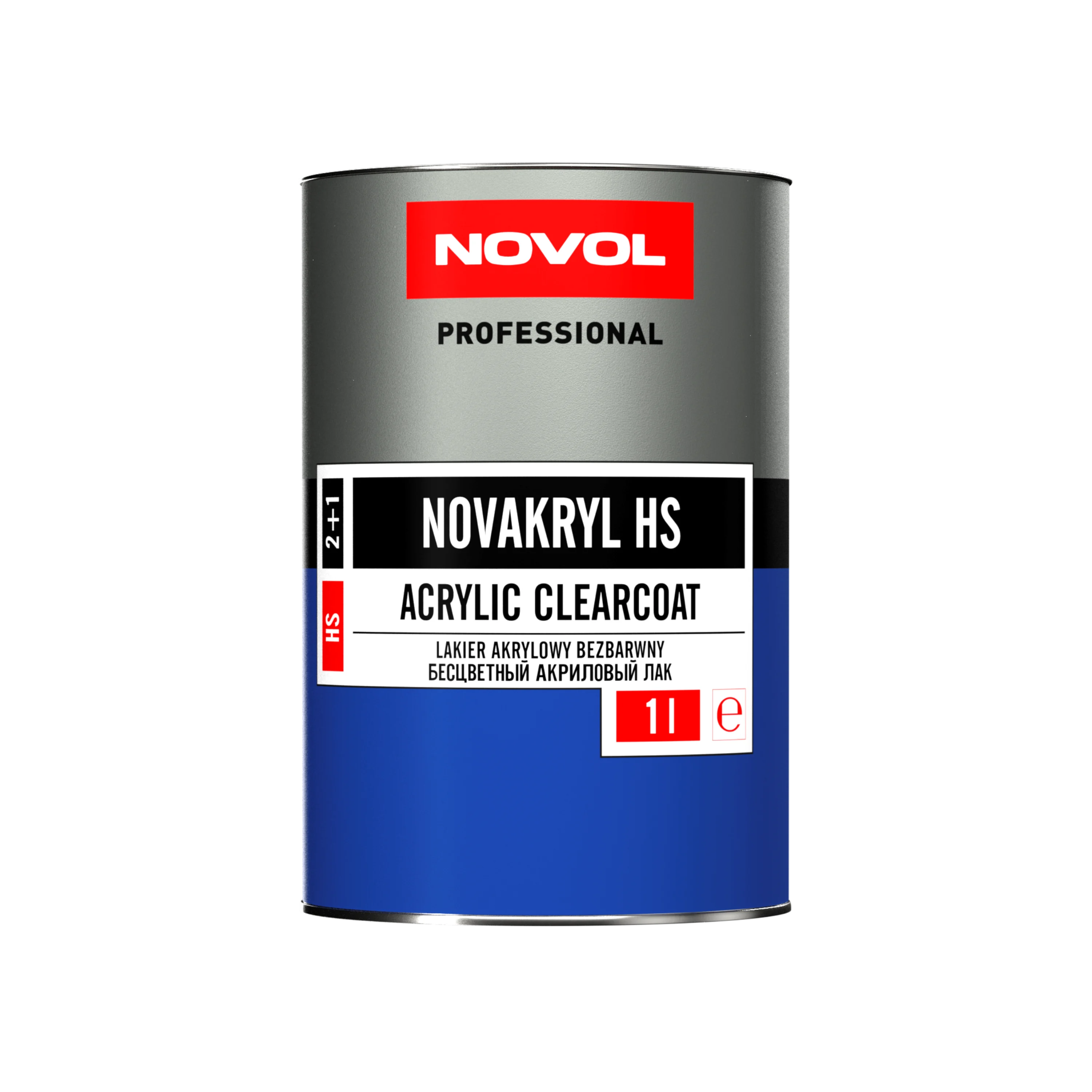 Безбарвний акриловий лак NOVOL NOVAKRYL HS 1л  + 0,5 л затверджувачу H5120