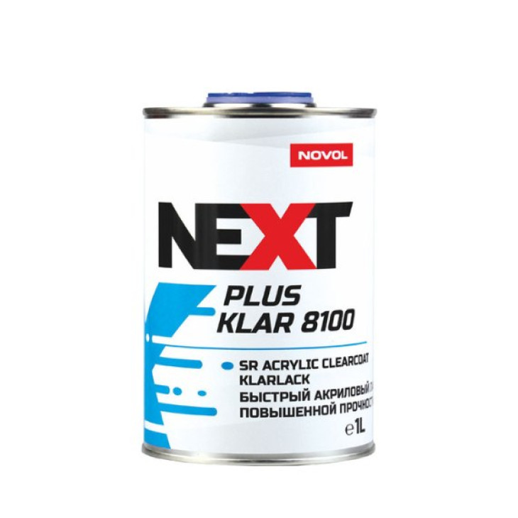 Лак акриловий NEXT Plus Klar 8100 SR 2+1 1л + затверджувач H8910 0,5 л