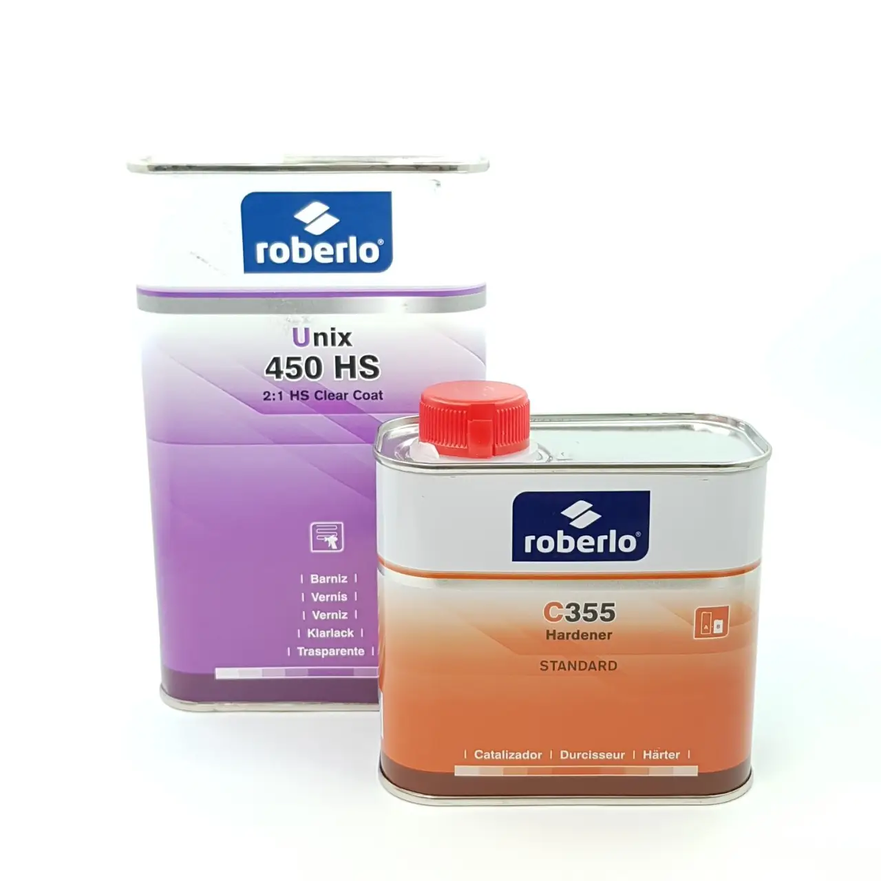 Лак Roberlo 450 HS Unix 1л в комплекті з затверджувачем C355 0,5л
