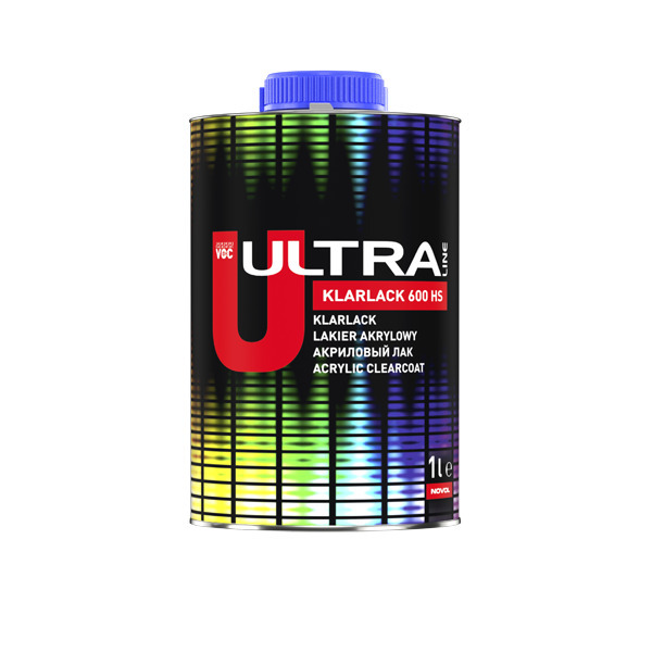 Лак акриловий безбарвний Ultra Line 600 НS 2+1 1л в комплекті з затверджувачем 0,5л