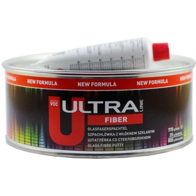 Шпаклівка скловолокниста в комплекті з затверджувачем Ultra Line Fiber 0,8 кг