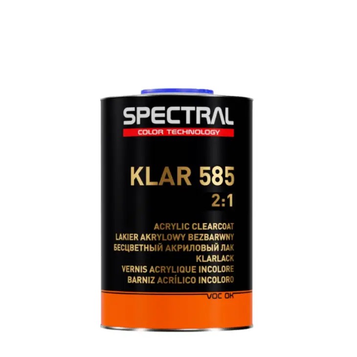Лак безбарвний Spectral Klar HS 585 2+1 1л + затверджувач H6115 0,5л (91373)