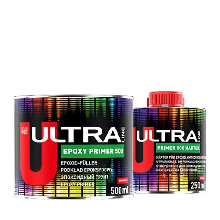 Грунт епоксидний Ultra Line Epoxy Primer 500 2+1 сірий 0,5л+ затверджувач 0,25л