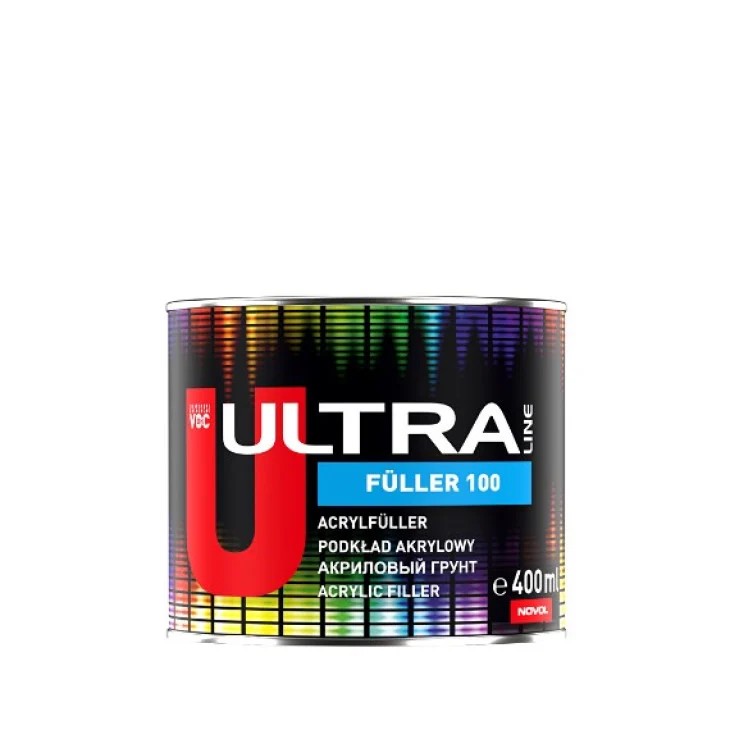 Грунт акриловий Ultra Line Fuller 100 5+1, сірий  0,40л+ затверджувач 0,08л (99312)