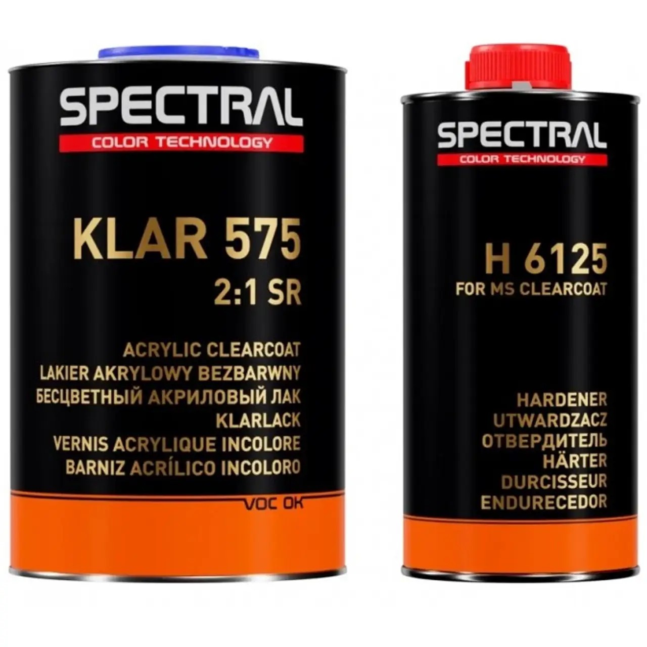 Лак безбарвний Spectral Klar 575 SR 2+1 1л + затверджувач Н6125 0,5л