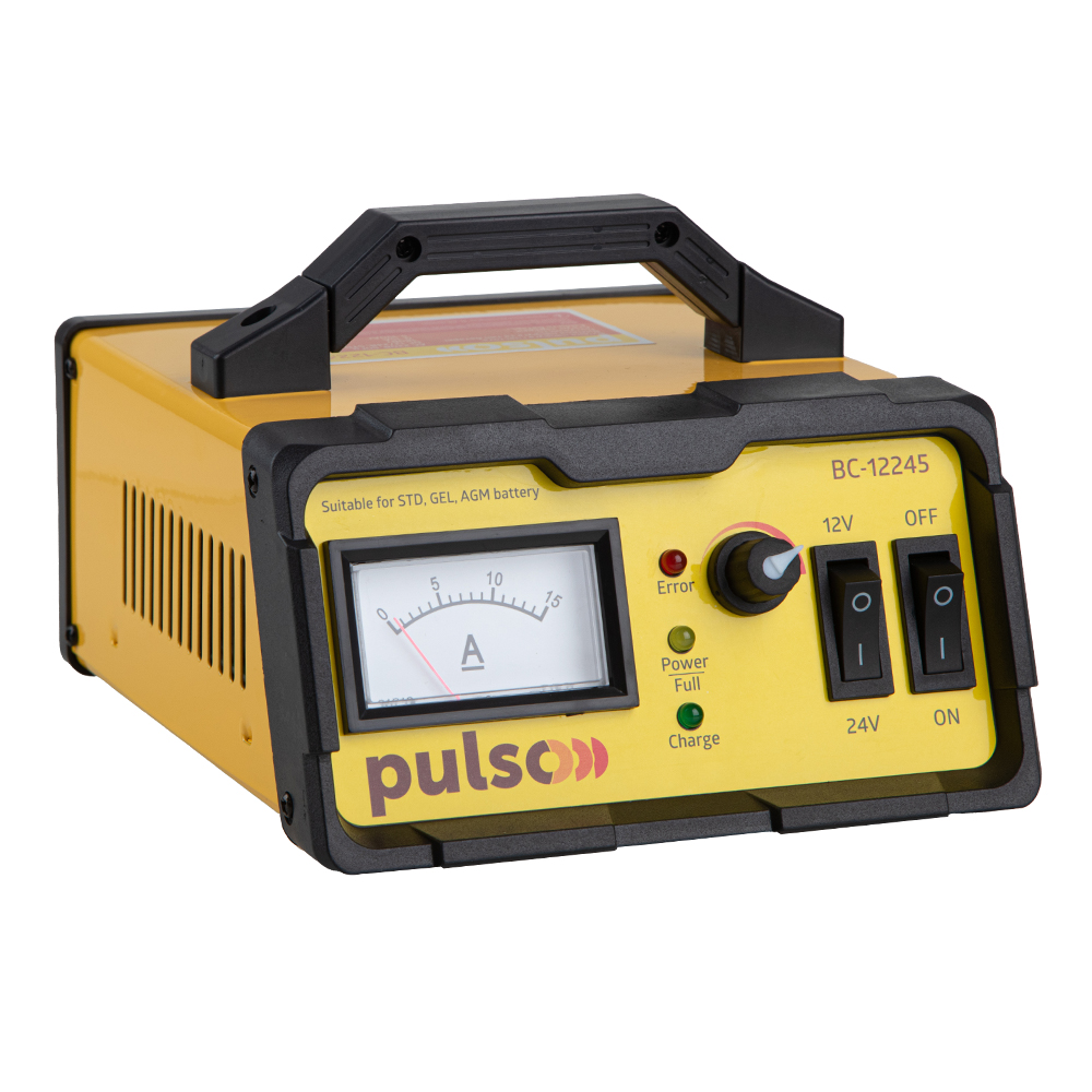Зарядний пристрій PULSO BC-12245 12-24V/0-15A/5-190AHR/мпульсний