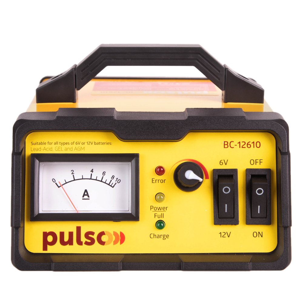 Зарядний пристрій PULSO BC-12610 6-12V/0-10A/5-120AHR/Iмпульсний