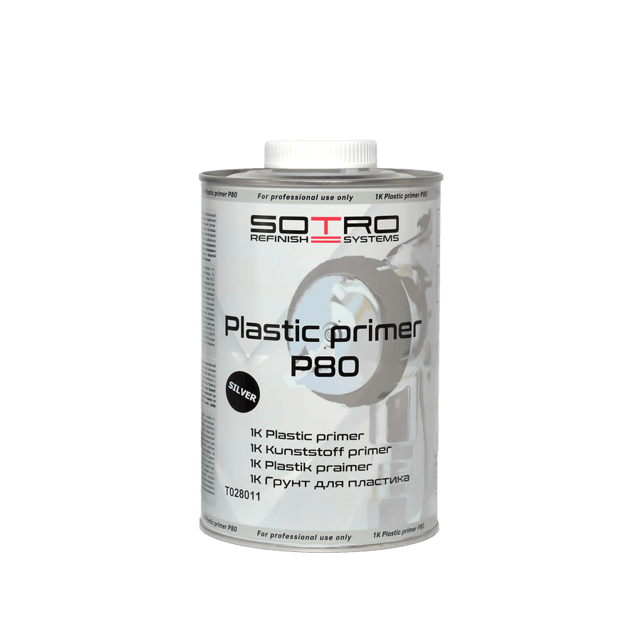 Грунт для пластику сріблястий Sotro 1K Plastic Primer P80 1 л