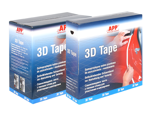 Поролонова самоклеюча стрічка (валик) упаковка APP 3D Tape 13мм*50м (070350)