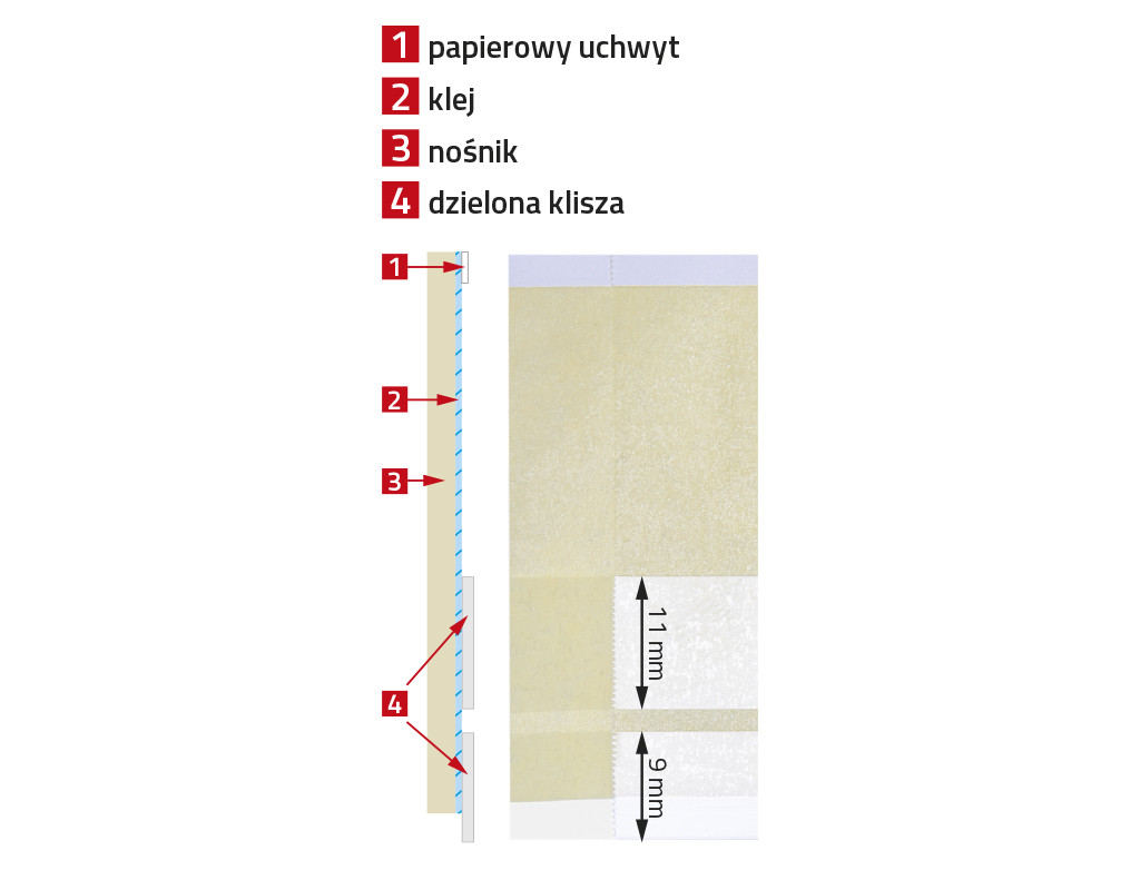 Стрічка маскувально-притримувальна (з плівкою, що ламається) APP 9/11 мм жовта 50 мм*10м (070305)