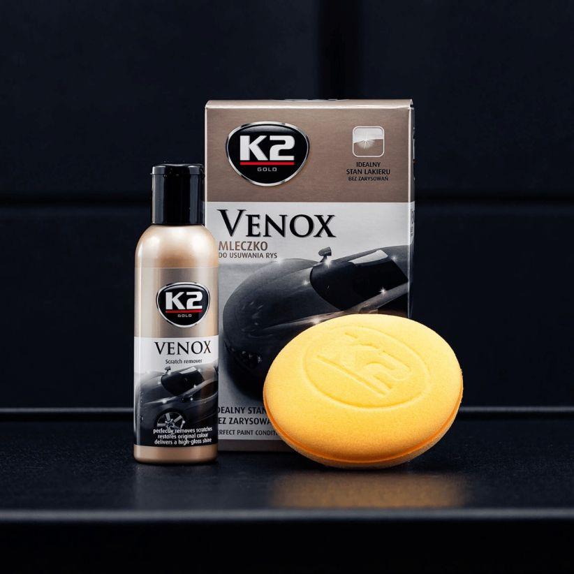 Поліроль-молочко для усунення подряпин K2 Venox з губкою 180 г