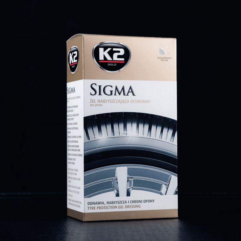 Гель для полірування та догляду за шинами із спонжиком K2 Sigma 500 мл