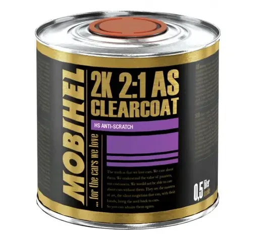 Акриловий лак Mobihel 2K AS Anti Scratch 1 л + затверджувач 0.5л