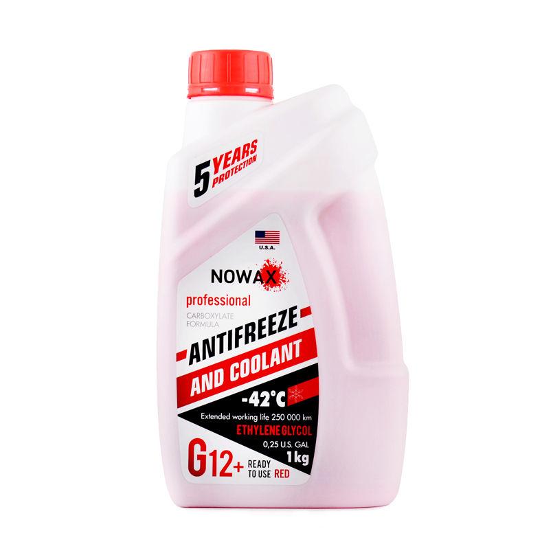 Антифриз Nowax Red G12+ червоний 1кг NX01006
