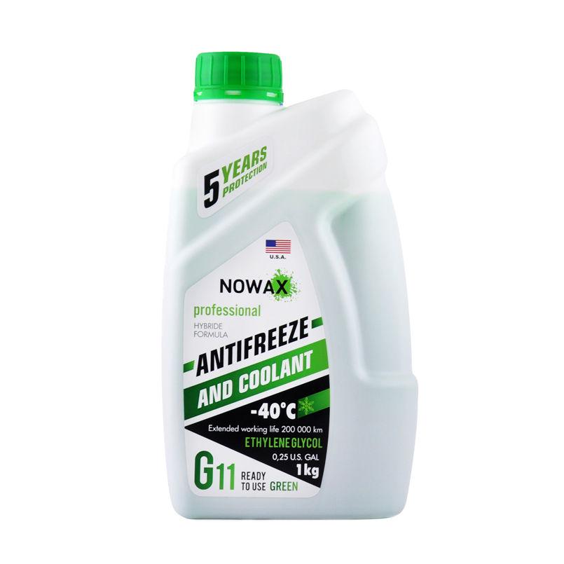 Антифриз Nowax Green G11 Зелений 1кг NX01008