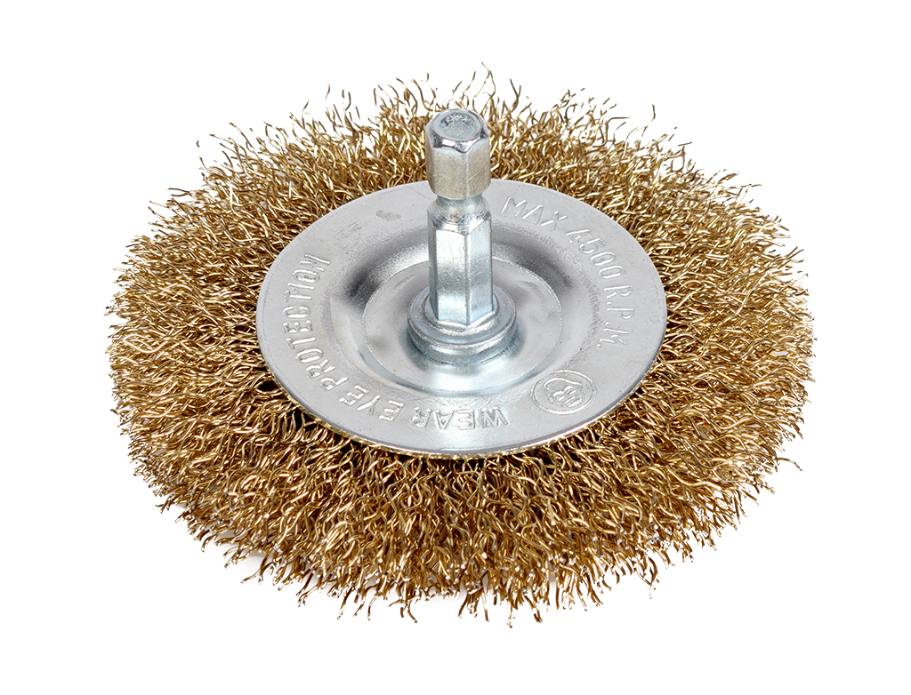 Дротова щітка 1/4 плоска d75 mm APP NTools Wire Brush 75P (250150)