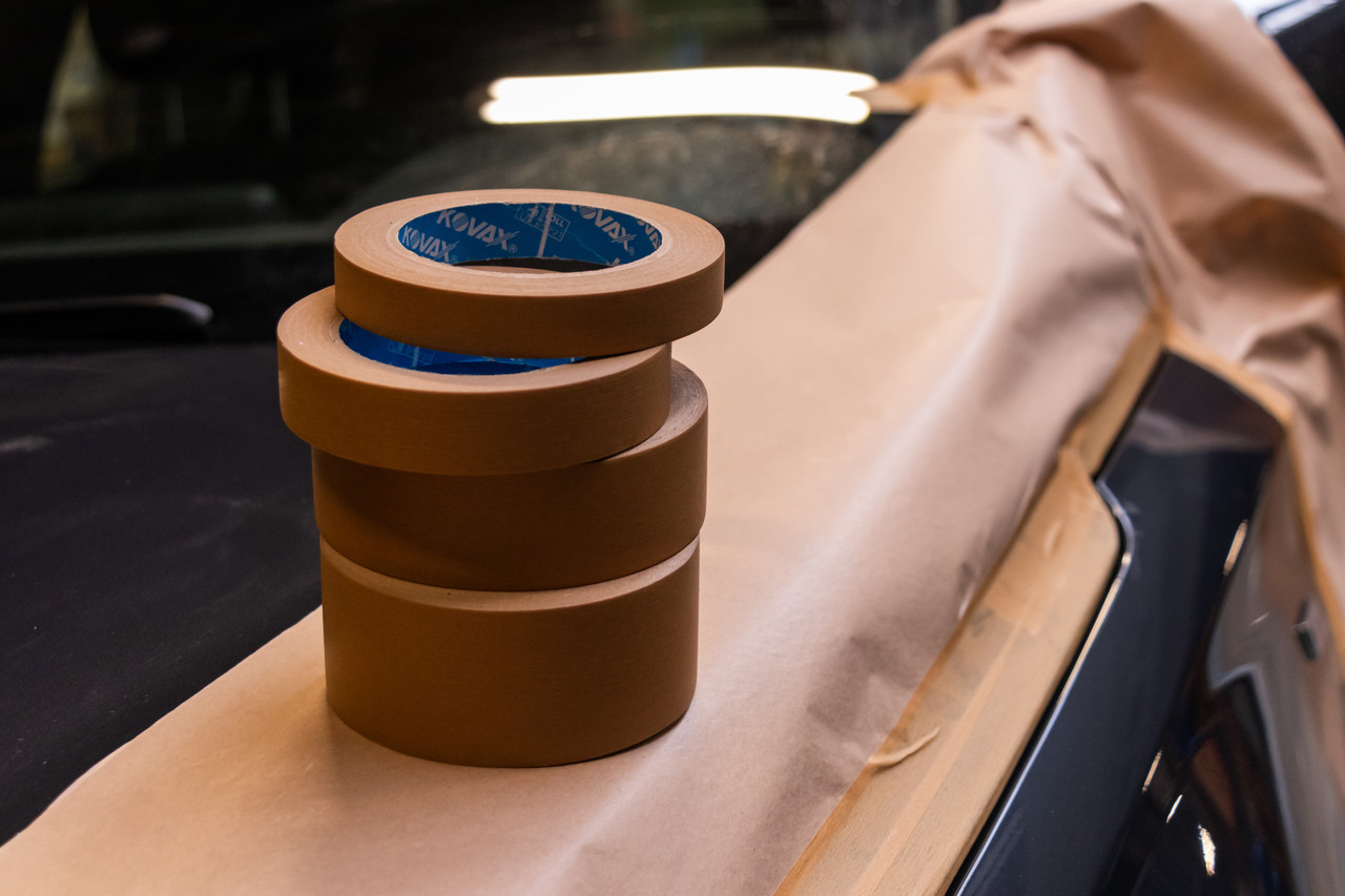 Стрічка малярна коричнева Kovax Masking Tape 24ммх50м