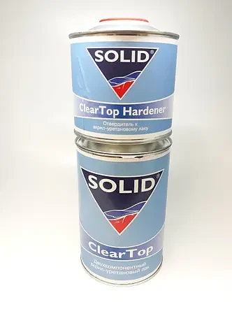 Лак акрил-уретановий автомобільний Solid Top Clear 2+1 1л з затверджувачем 0,5 л
