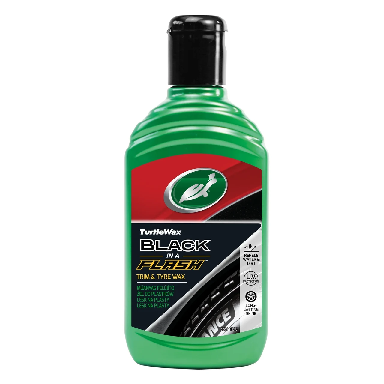 Поліроль-гель для шин та пластику Turtle Wax Black Flash - Чорна блискавка 300мл  (52855)