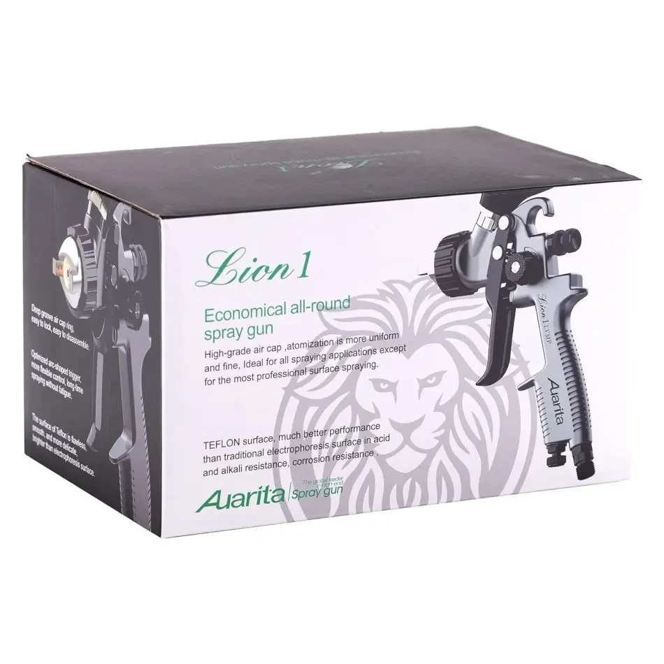 Фарбувальний пістолет Auarita LION HVLP 1.4мм  (чорний)
