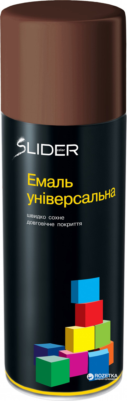 Фарба в аерозолі універсальна 8011 коричнева LIDER 400 мл