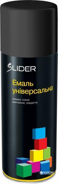Фарба в аерозолі універсальна 9005 чорна глянцева LIDER 400 мл