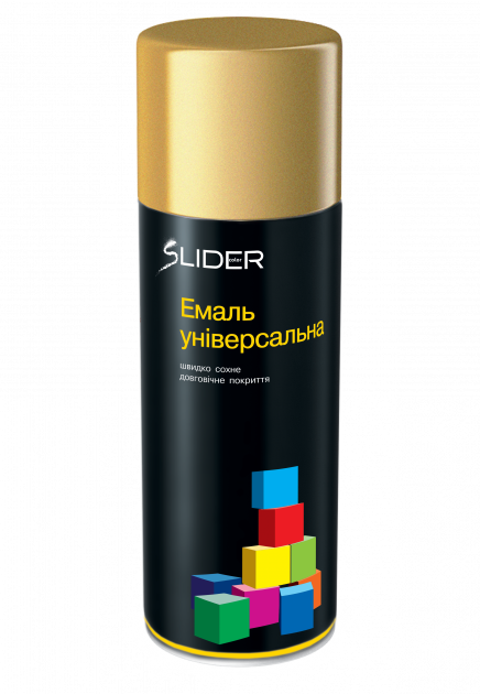 Фарба в аерозолі універсальна золотиста LIDER 400мл