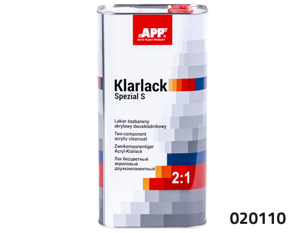 Лак безбарвний акриловий APP Klarlack Spezial HS 5л + 2.5 л (020110)