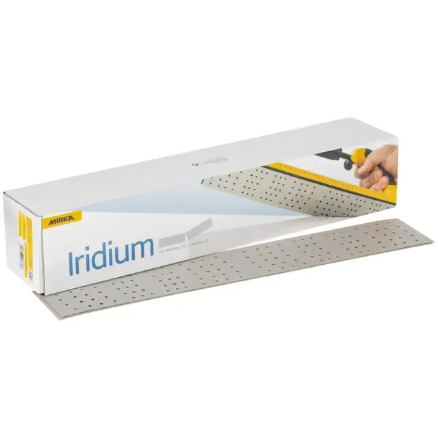 Абразивні полоси перфоровані Mirka Iridium 70*400мм P80 (продаються поштучно)