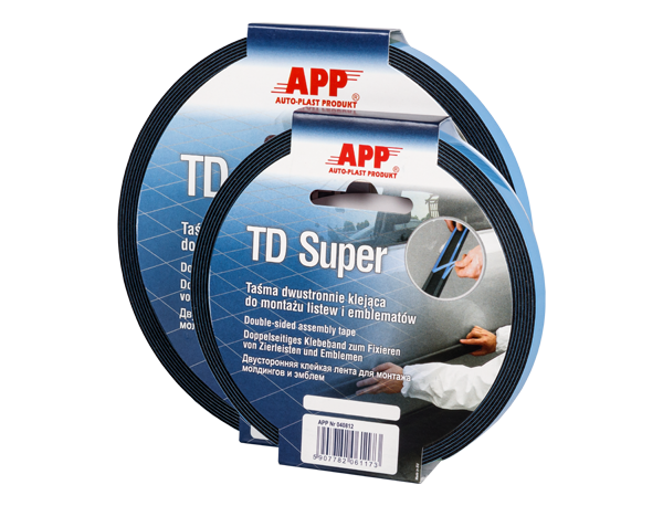 Стрічка двостороння клейка APP TD Super 19мм*10м (040823)