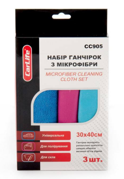 Carlife  CC905  Ганчірки з мікрофібри  3 штуки