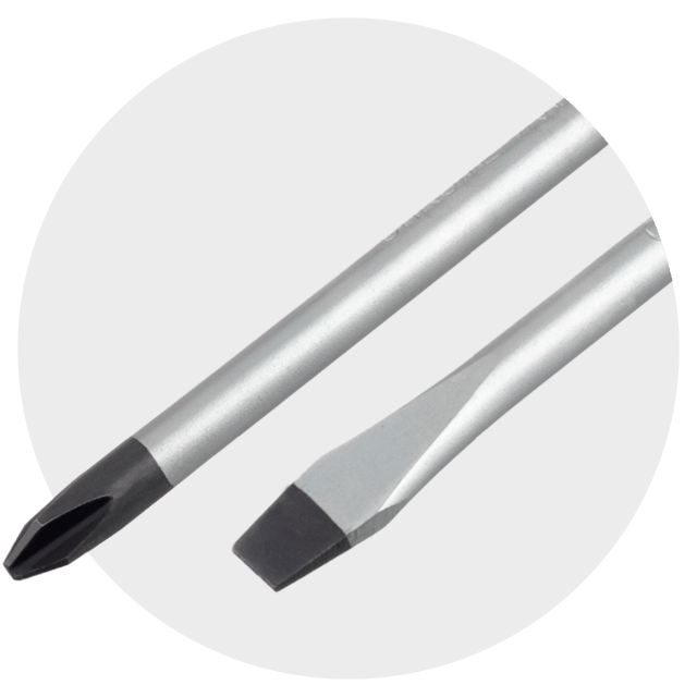 Викрутка шлицьова  SL8.0×150 мм  Cr-V INTERTOOL VT-3312