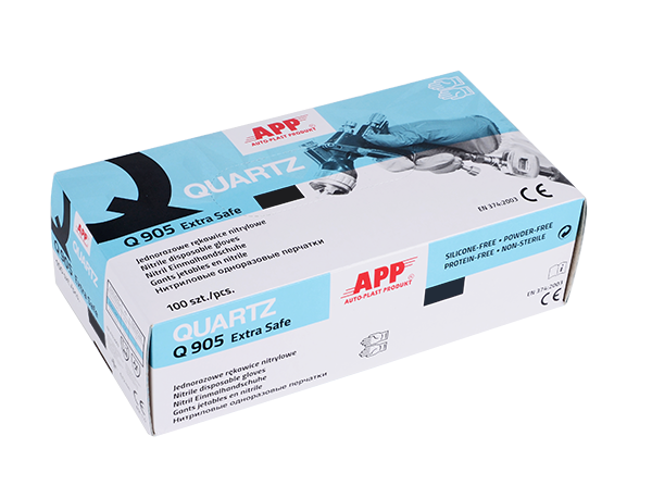 Рукавиці нітрилові сині APP Q905 Quartz розмір XL 1 пара (090665)