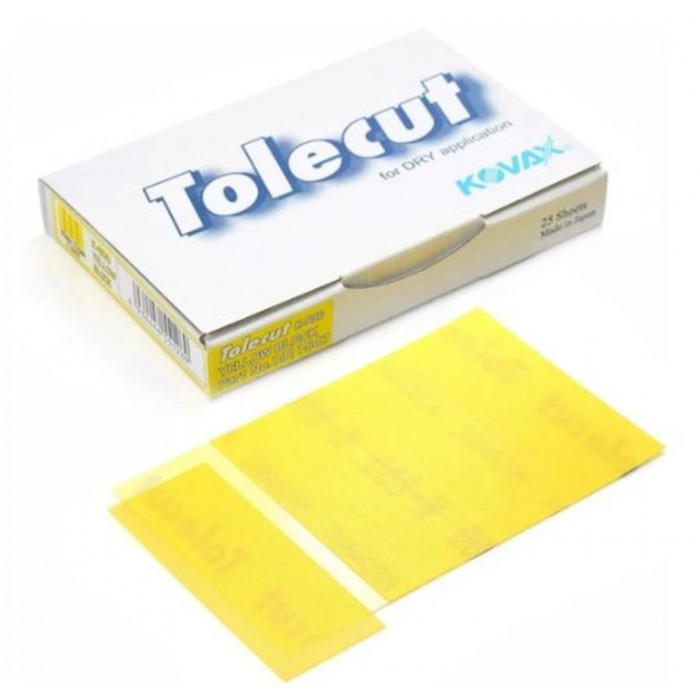 Лист Kovax Tolecut жовтий, порізаний 1/8, розмір 29*35мм P800 (1 лист)