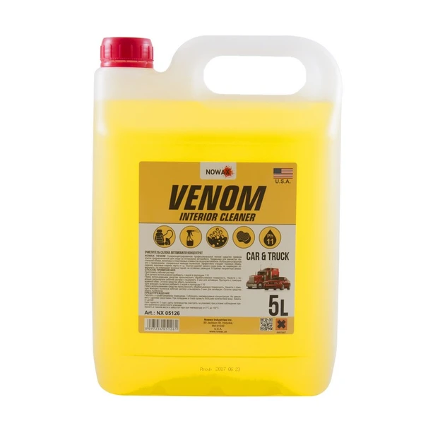 Очисник салону автомобіля Nowax Venom Interior Cleaner 5л (NX05126)