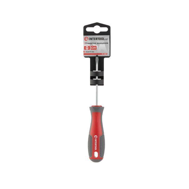 Викрутка шлицьова  SL6.0×100 мм  Cr-V INTERTOOL VT-3310