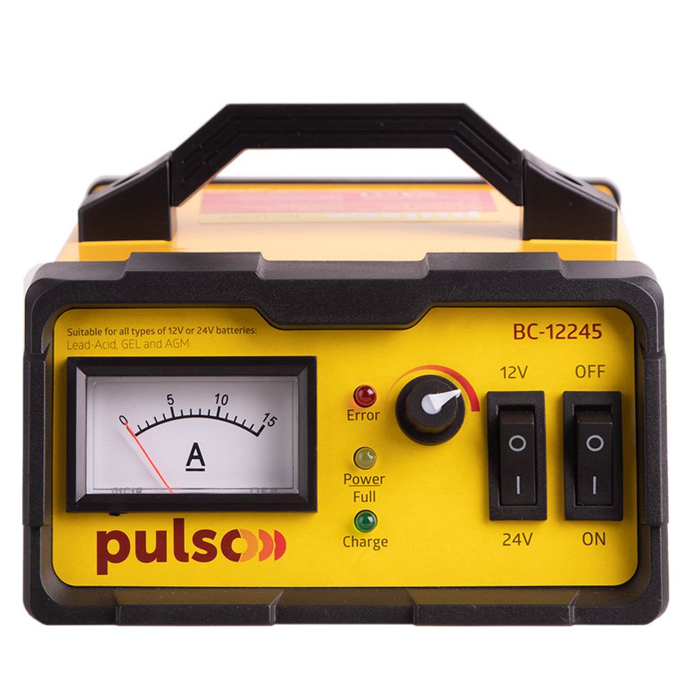 Зарядний пристрій PULSO BC-12245 12-24V/0-15A/5-190AHR/мпульсний